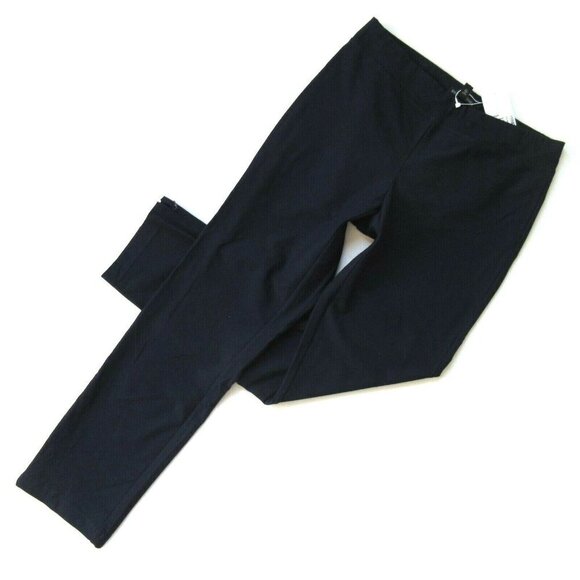 NWT Eileen Fisher Ankle Zip Pant in Midnight Washable Stretch Crepe 2XS XXS